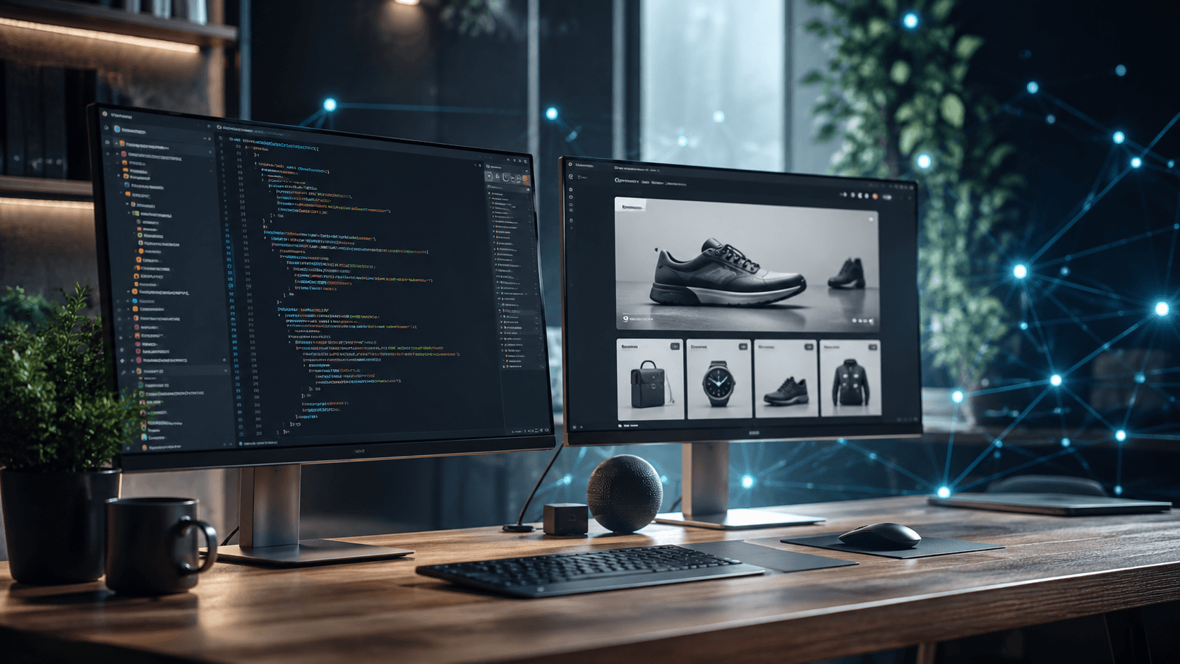 Headless Shopify Nextjs decoupled architecture diagram connecting React frontend to Shopify Storefront API