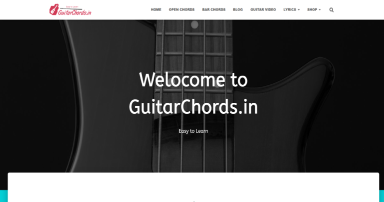 Guitarchords Portfolio - Hellotechindia Case Study