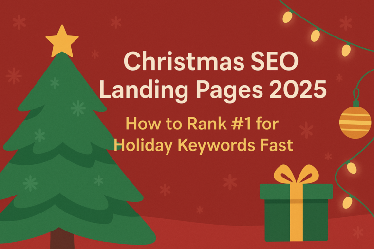 Read more about the article Christmas SEO Landing Pages 2025: How to Rank #1 for Holiday Keywords Fast